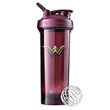 BlenderBottle Justice League Superhero Pro Series 32-Ounce Shaker Bottle, Wonder Woman