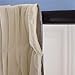 NICETOWN 2 Layers Drape Mix & Match Elegance Home Decor Window Treatment Drape Biscotti Beige Crinkled Voile and Blackout Curtain Panel with Free Tie-Backs (1 Piece 2-Layer Panel, 84 inches Long)