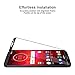 [2-Pack] TAURI Screen Protector for Moto Z3 / Moto Z3 Play, [Full Cover] Tempered Glass Screen Protector with Lifetime Replacement Warranty - Black