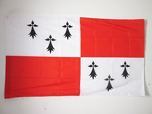 AZ FLAG, Pays de Dol Flag, 3x5 Ft, Bro-Zol Banner with Sleeve, 100% Polyester, Fade Resistant, Vivid Colors, 3' x 5' Feet
