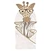 Hudson Baby Unisex Baby Animal Face Hooded Towel, Nerdy Giraffe 1-Pack, One Size primary