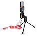 VIMVIP® Professional Condenser Skype Audio Sound Podcast Microphone Mic PC Laptop Karaoke Studio with Stand Shock Mount for Laptop PC Computer