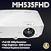 BenQ MH535FHD 1080P Home Theater Projector | 3600 Lumens for Lights on Enjoyment | High Contrast Ratio for Darker Blacks | Keystone and 1.2x Zoom for Flexible Setupthumb 1