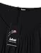 Lotusmile Women's V Neck Pleated Long Sleeve Blouse Wrap T-Shirt, (XXL Black)