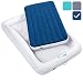 hiccapop Inflatable Toddler Travel Bed with Safety Bumpers | Portable Blow Up Mattress for Kids with Built in Bed Rail - Navy Blue primary