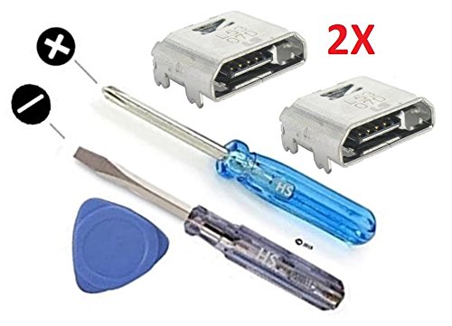 MMOBIEL 2X Dock Connector Power Socket Jack Compatible with Samsung Galaxy Tab 3 / Tab A 7.0 / Tab E 9.6 / Tab 10.1 incl Tools