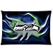 Custom Seattle Seahawks Pattern 05 Pillowcase Cushion Cover Design Standard Size 20X30 Two Sides
