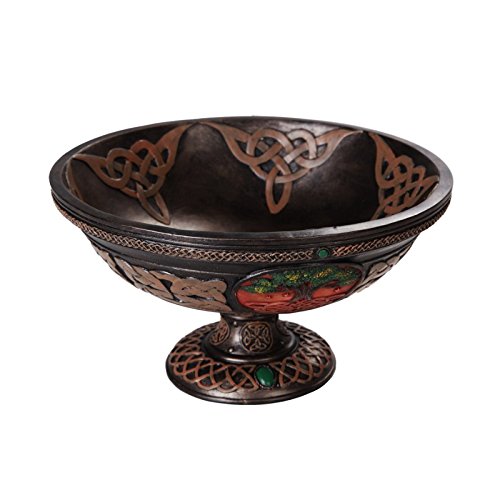 Photo 1 of Pacific Giftware Tree of Life Yggdrasil Ceremonial Ritual Offering Bowl Celtic Knotwork 8.5" Diameter