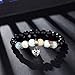 Vlinsha Love Bracelet, Dainty Heart Charm Semi Precious Crystals and Healing Stones Yoga Beaded Bracelets Gifts for Mom Women Girls Girlfriend, Anxiety Chakra Bracelet Christmas Xmas Gifts