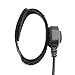 Coodio Tactical Laryngophone Earpiece Throat Mic Headset Bodyguard FBI [Covert Acoustic Tube] Microphone For 1 Pin Uniden 2 Way Radio Walkie Talkie