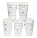 16 oz Hot Beverage Drinking Disposable White Paper Coffee Cup with White Dome Lid and Kraft Sleeve Combo 50 Pack