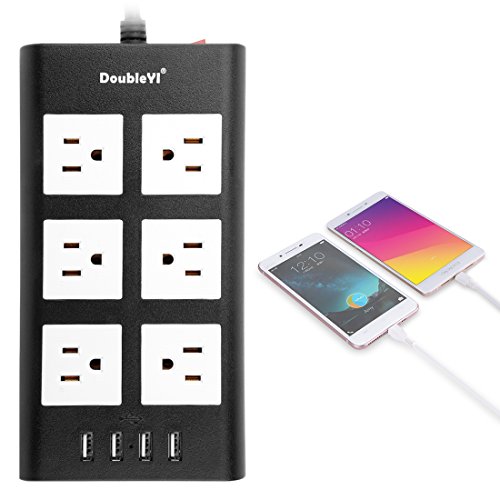 image for DoubleYI Power Strip 6-Outlet Advanced Surge Protector with 6.5-Foot P