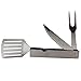 3-in-1 Folding Grill Tools - Professional Stainless Steel Travel & Camping BBQ Tools