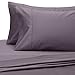Amazon Brand – Pinzon 400 Thread Count Egyptian Cotton Sateen Hemstitch Sheet Set - King, Pale Purple
