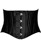 Camellias Women's 26 Steel Boned Corset Short Torso Heavy Duty Waist Trainer Corset for Weight Loss