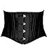 Camellias Women's 26 Steel Boned Corset Short Torso Heavy Duty Waist Trainer Corset for Weight Loss
