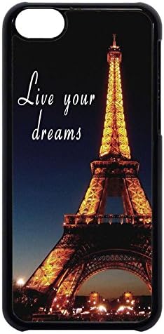 Paris Eiffel Tower Life Quote Hard Plastic for ipod Touch 6 by Cases4U (Tm)