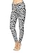 Regular Size Printed Brushed Leggings (Zebra Animal Print)