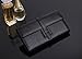Grebago Women's Genuine Leather Long Wallet Clutch Purse Handbag Card Holder Case with Coin Zipper Pocket Black (Gift box)