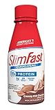 SlimFast Ready to Drink Bottles, Creamy Milk Chocolate Meal Replacement Shake, 10-Ounces, 8 Count
