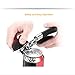 XINHUOKIT Can Opener-Commercial Can Opener-Professional Portable Can Opener-Stainless Steel Can Opener-Easy to Rotate Knob&Ergonomic Anti-skid Handle (black) (black1)