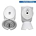 Silicone Case for Arlo Ultra 2 & Arlo Pro 4 (White 2 pcs) - Series Skins w/Mount Cover for Arlo Pro 3 - Silicon Sleeves for Arlo Ultra 2 Security Camera - Skins for Arlo Pro3 Cam & Mount Base by Sully