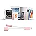 iPhone 7 / 7 Plus Adapter,SEENFAAN iPhone 7 / 7 Accessories 2 in 1 Lightning Adapter Cable Charge and Headphone Splitter(IOS 10.3)(Rose gold)