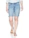 Riders by Lee Indigo Women's Rolled Cuff Midrise Denim Bermuda Short Inseam, Light wash, 10 AVG