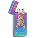 Kivors USB Rechargeable Flameless Electronic Dual Pulse Arc Lighter, Colorful Scorpion