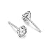 Womens's 925 Silver Bling Fireball, Cultured Pearl, Round Earring sets (6 Pairs)