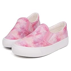Toandon Toddler Girls Kids Sneakers Loafer Shoes
