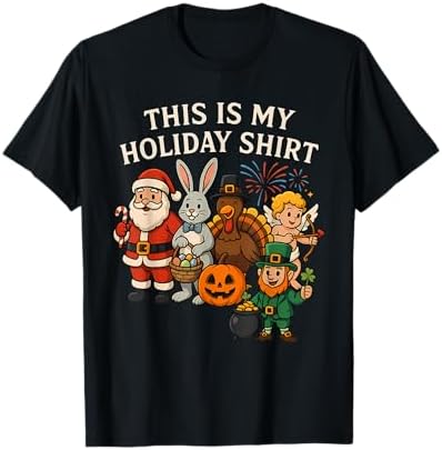 Amazon.com: This Is My Holiday Shirt T-Shirt : Clothing, Shoes