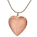 Ingooood Fashion Souvenir locket for women Flower heart pendant 18k real gold plated necklace jewelry