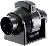 Manrose MF100T In-Line Extractor Fan 100mm with Timer + White Grille view 2