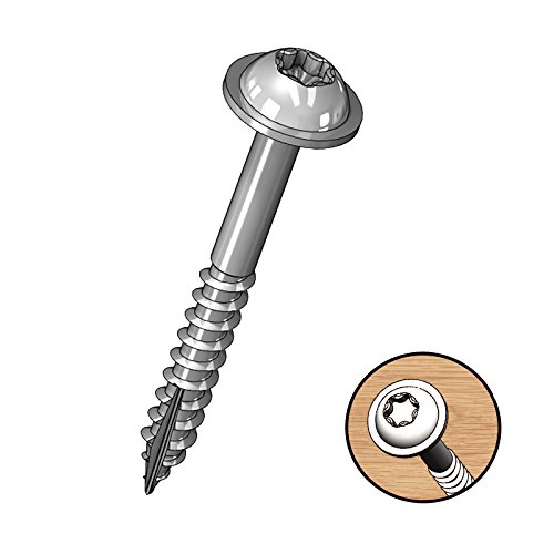 Milescraft 5202 Wood Pocket Hole Screws 7 x 11/4" Washer Head with