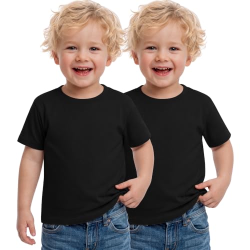 2 Pack Toddler Boys Short Sleeve T-shirts