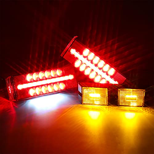 Linkitom 2021 New Submersible LED Trailer Light Kit, Super Bright Fully