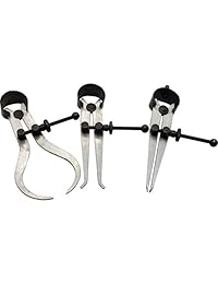 Juego de 3 pinzas de precisión en el interior y en el exterior