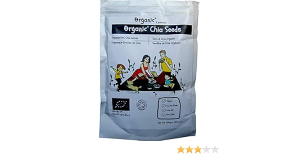 Semillas de Chia Crudo, Certificado 100% ORGÁNICO, Puro, Natural ...