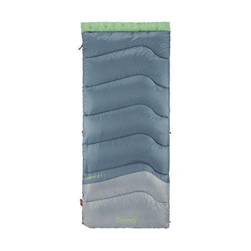 Coleman CozyFoot 40 Women's Sleeping Bag, Blue/Gray