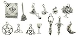 100pcs Magic, Fairy, Wiccan, Pagan, Druid, Witch, Goddess Charms 2447 AVBeads
