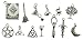 100pcs Magic, Fairy, Wiccan, Pagan, Druid, Witch, Goddess Charms 2447 AVBeads