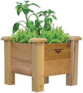 Gronomics Rustic Planter Box, 18 by 18 by 19"
