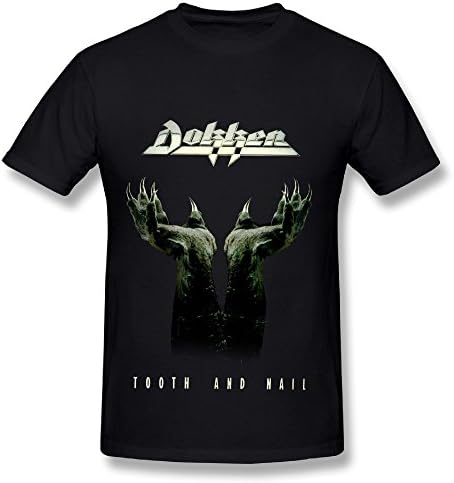 UTU Dokken Tooth And Nall Mens Fashion T Shirt Black XL