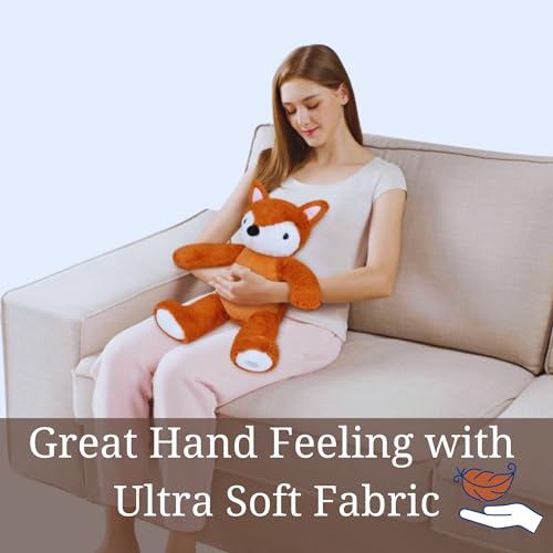 BOSS CLASS Huggable Massager Vibrating Animal Massage Cushion Pillowr Neck  Body Relaxing Vibration Christmas Gift & Custom Storage Carrier (Brown Fox)  in Dubai - UAE