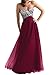 DLFASHION Women's Strapless Empire Tulle Long Prom Dress
