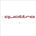 2pcs Audi Quattro Logo A4 A5 A6 A8 S4 S6 S8 R8 Skirts Decal Sticker M1 12