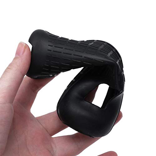Lactivx Wii Silicone Case Cover with Wrist Strap for Nintendo Wii Remote Controlle (Black 2 Packs)
