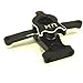 Hot Racing VXS4801 Aluminum Servo Saver Steering Bellcrank (Black) - 1/16 TRA