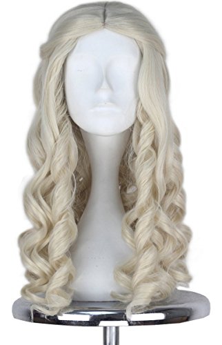 White Queen Wig for Women, Adult Cosplay Wig Halloween Christmas Fancy Ball
